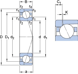 Bearing 71940 CD/HCP4AH1