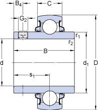 Bearing YARAG 206-104