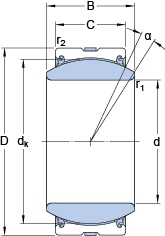 Bearing GEZ 500 TXA-2LS