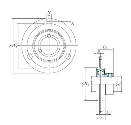 Bearing SAPF206