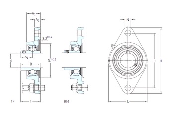 Bearing FYTB 3/4 TF