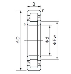 Bearing NUP 2311