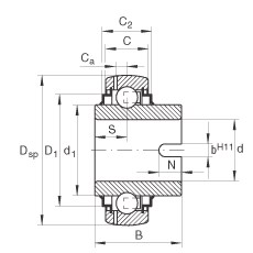 Bearing GLE60-KRR-B