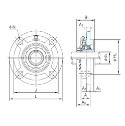 Bearing UKFC209+H2309