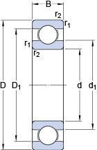 Bearing 6204 ETN9