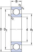 Bearing W 61705