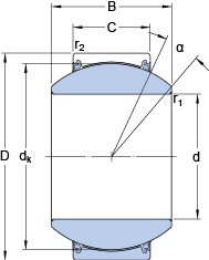 Bearing GEH 40 TXG3E-2LS