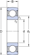Bearing 1726208-2RS1