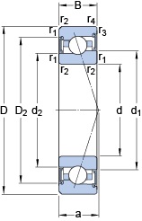 Bearing S7002 ACE/HCP4A
