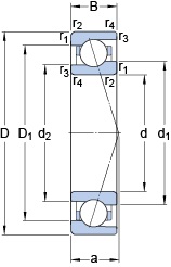 Bearing 71917 CE/HCP4A