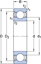 Bearing 6204-2Z/VA228