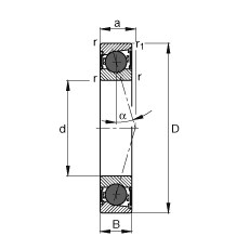 Bearing HCB71909-C-2RSD-T-P4S