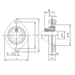 Bearing KHPFL205A