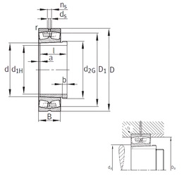 Bearing 241/710-B-K30-MB+AH241/710