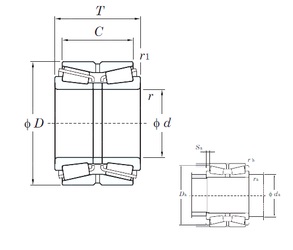 Bearing 46T32208JR/43,5