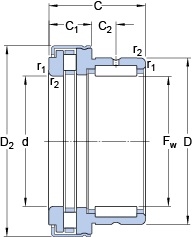 Bearing NKXR 45 Z