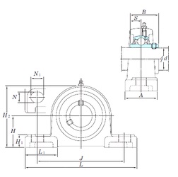 Bearing UCP206-20SC