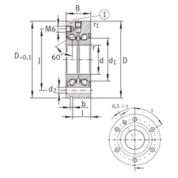 Bearing ZKLF1762-2RS