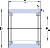 Bearing NK 10/16 TN