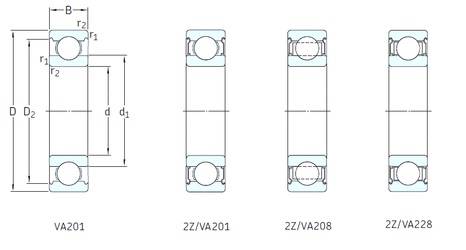 Bearing 6308/VA201