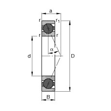 Bearing HCB71903-E-T-P4S