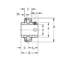 Bearing GYE30KRRB SGT