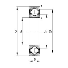 Bearing 61911-2RSR