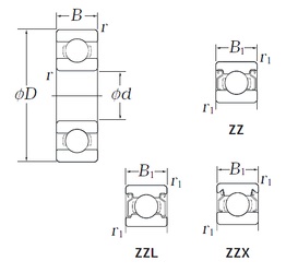 Bearing WOB79 ZZX