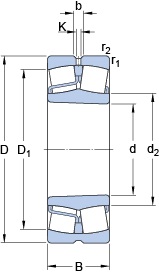 Bearing 22317 EKJA/VA405