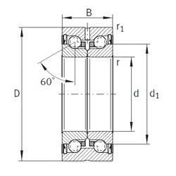 Bearing ZKLN1242-2RS-PE