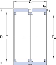 Bearing RNAO 40x50x34