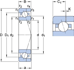Bearing 7001 ACE/HCP4AH