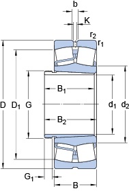 Bearing 21316 EK + AH 316