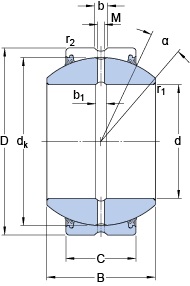Bearing GEZH 400 ES-2RS