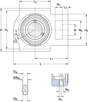 Bearing TU 1.5/16 TF