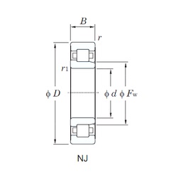 Bearing NJ322R