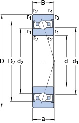 Bearing S71910 CB/HCP4A