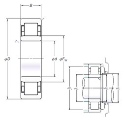 Bearing NU205EM