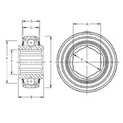 Bearing G206KPPB4