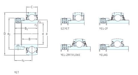 Bearing E2.YET208-108