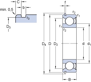 Bearing 6204-ZNR
