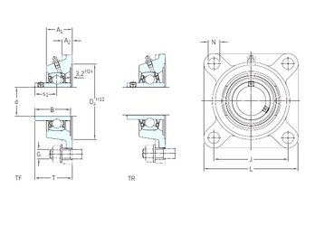 Bearing FYM 1.11/16 TF