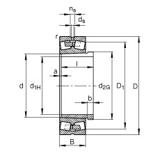 Bearing 23024-E1A-K-M + AHX3024