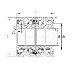 Bearing ZKLN4075-2RS-2AP