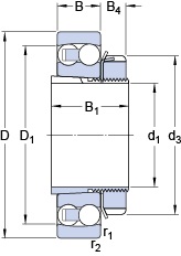 Bearing 2309 EKTN9 + H 2309
