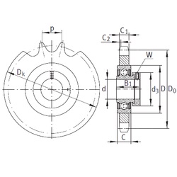 Bearing KSR20-B0-08-10-18-15