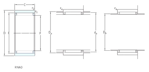 Bearing RNAO45x55x17