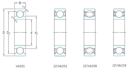 Bearing 6207-2Z/VA201