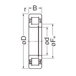 Bearing NUP2207EG