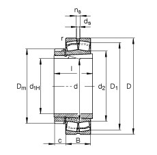 Bearing 23040-E1-K-TVPB + H3040